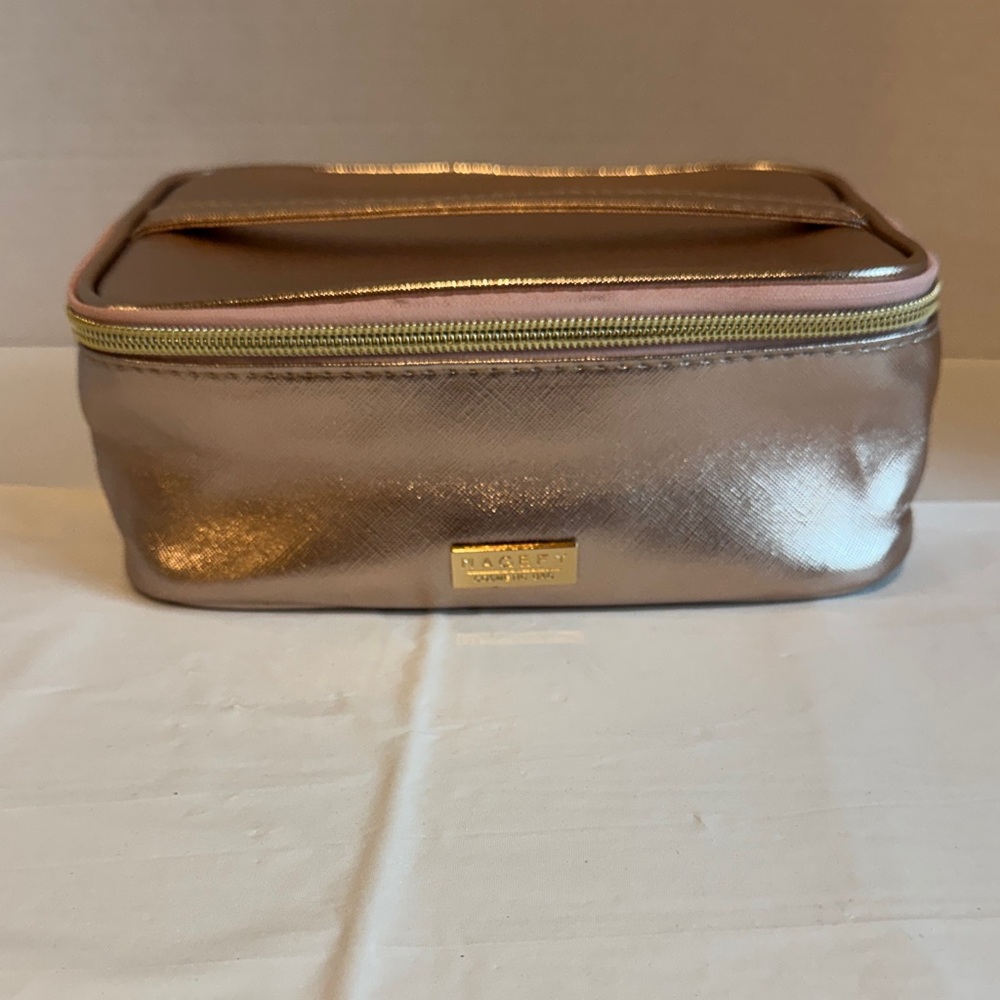 Metallic Rose Gold Cosmetic Case